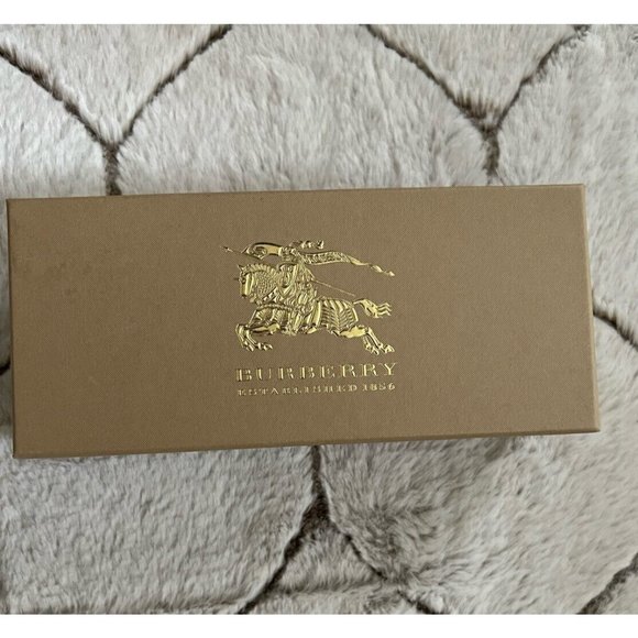 Burberry Case Cardboard Storage Box Beige 3" x 7" x 2" - Picture 1 of 8